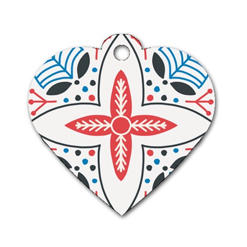 Motif Dog Tag Heart (One Side) from ArtsNow.com Front