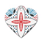 Motif Dog Tag Heart (Two Sides)