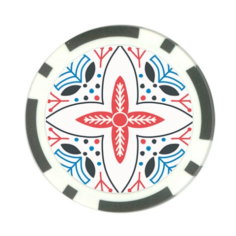Motif Poker Chip Card Guard from ArtsNow.com Front