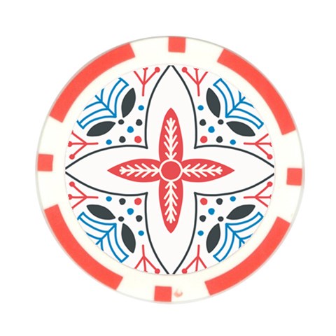 Motif Poker Chip Card Guard from ArtsNow.com Front