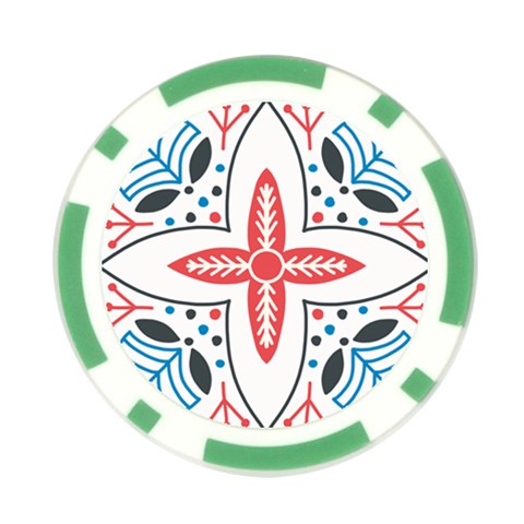 Motif Poker Chip Card Guard from ArtsNow.com Front
