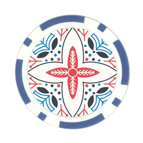 Motif Poker Chip Card Guard from ArtsNow.com Front