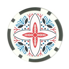 Motif Poker Chip Card Guard from ArtsNow.com Back