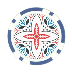 Motif Poker Chip Card Guard from ArtsNow.com Back