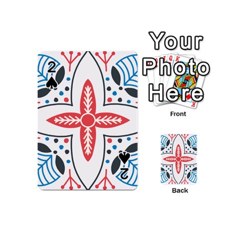 Motif Playing Cards 54 Designs (Mini) from ArtsNow.com Front - Spade2