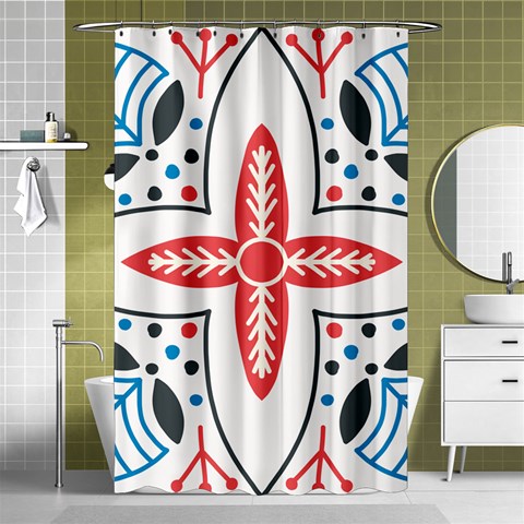 Motif Shower Curtain 48  x 72  (Small)  from ArtsNow.com Curtain(48  X 72 ) - 42.18 x64.8  Curtain(48  X 72 )