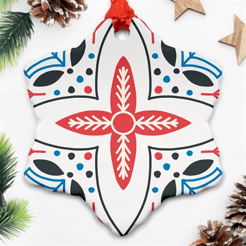Motif Snowflake Ornament (Two Sides) from ArtsNow.com Front