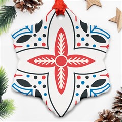 Motif Snowflake Ornament (Two Sides) from ArtsNow.com Front