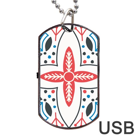 Motif Dog Tag USB Flash (One Side) from ArtsNow.com Front