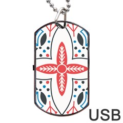 Motif Dog Tag USB Flash (Two Sides) from ArtsNow.com Front