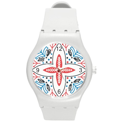 Motif Round Plastic Sport Watch (M) from ArtsNow.com Front