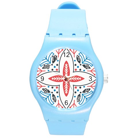 Motif Round Plastic Sport Watch (M) from ArtsNow.com Front