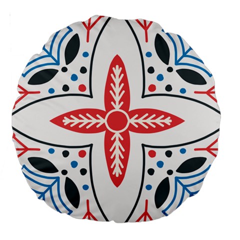 Motif Large 18  Premium Round Cushions from ArtsNow.com Front