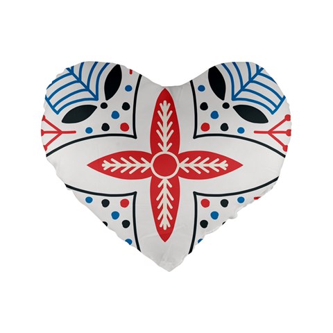 Motif Standard 16  Premium Heart Shape Cushions from ArtsNow.com Front