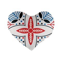 Motif Standard 16  Premium Heart Shape Cushions from ArtsNow.com Front