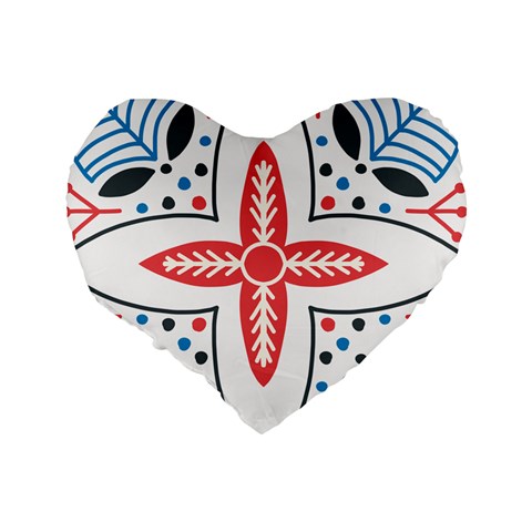 Motif Standard 16  Premium Heart Shape Cushions from ArtsNow.com Back