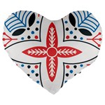 Motif Large 19  Premium Heart Shape Cushions