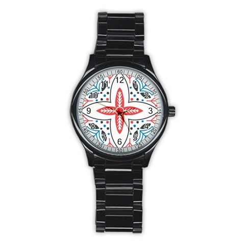 Motif Stainless Steel Round Watch from ArtsNow.com Front