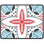 Motif Double Sided Fleece Blanket (Medium) 