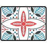 Motif Double Sided Fleece Blanket (Large) 
