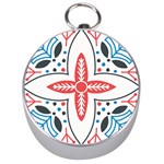 Motif Silver Compasses