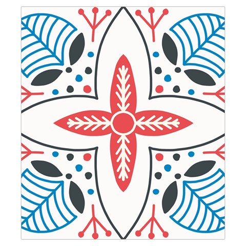 Motif Drawstring Pouch (Small) from ArtsNow.com Front