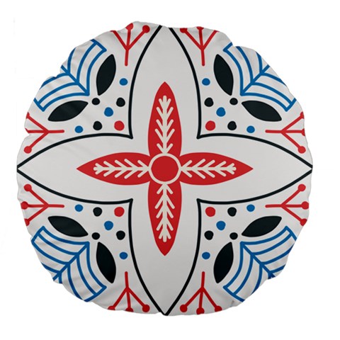 Motif Large 18  Premium Flano Round Cushions from ArtsNow.com Back