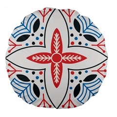 Motif Large 18  Premium Flano Round Cushions from ArtsNow.com Back