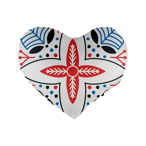 Motif Standard 16  Premium Flano Heart Shape Cushions from ArtsNow.com Front