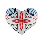 Motif Standard 16  Premium Flano Heart Shape Cushions