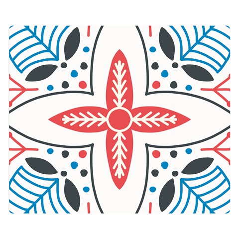 Motif Double Sided Flano Blanket (Small)  from ArtsNow.com 50 x40  Blanket Back