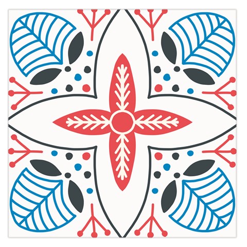 Motif Large Satin Scarf (Square) from ArtsNow.com Front