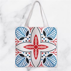 Motif Zipper Grocery Tote Bag from ArtsNow.com Front