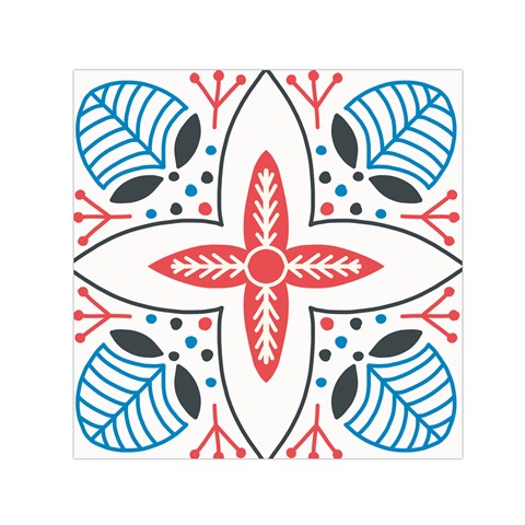 Motif Small Satin Scarf (Square) from ArtsNow.com Front