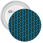 0059 Comic Head Bothered Smiley Pattern 3  Buttons