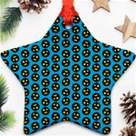 0059 Comic Head Bothered Smiley Pattern Ornament (Star)