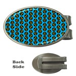 0059 Comic Head Bothered Smiley Pattern Money Clips (Oval) 