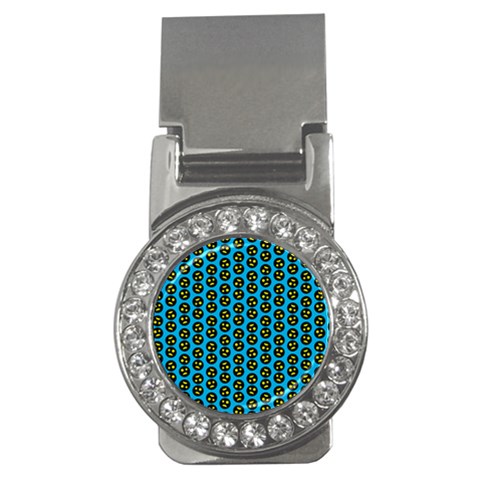 0059 Comic Head Bothered Smiley Pattern Money Clips (CZ)  from ArtsNow.com Front