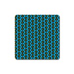 0059 Comic Head Bothered Smiley Pattern Square Magnet