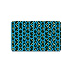 0059 Comic Head Bothered Smiley Pattern Magnet (Name Card)