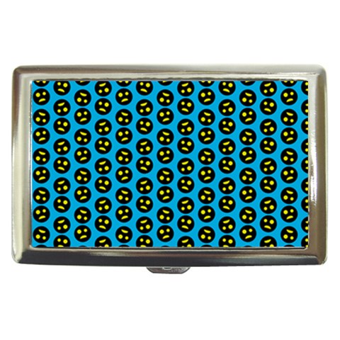 0059 Comic Head Bothered Smiley Pattern Cigarette Money Case from ArtsNow.com Front
