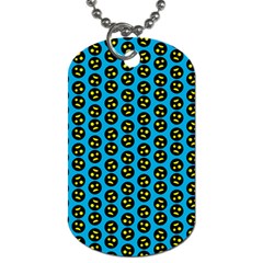 0059 Comic Head Bothered Smiley Pattern Dog Tag (Two Sides) from ArtsNow.com Front