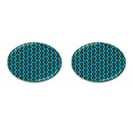 0059 Comic Head Bothered Smiley Pattern Cufflinks (Oval)