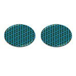 0059 Comic Head Bothered Smiley Pattern Cufflinks (Oval)