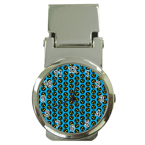 0059 Comic Head Bothered Smiley Pattern Money Clip Watches from ArtsNow.com Front