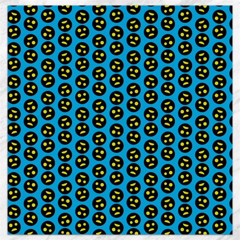 0059 Comic Head Bothered Smiley Pattern Canvas 12  x 12  from ArtsNow.com 11.4 x11.56  Canvas - 1