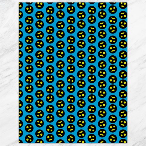 0059 Comic Head Bothered Smiley Pattern Canvas 12  x 16  from ArtsNow.com 11.86 x15.41  Canvas - 1