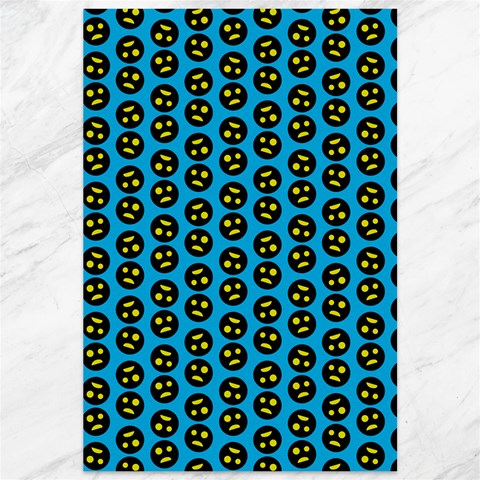 0059 Comic Head Bothered Smiley Pattern Canvas 12  x 18  from ArtsNow.com 11.88 x17.36  Canvas - 1
