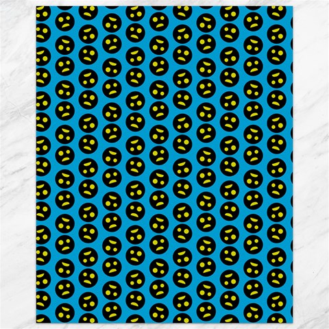 0059 Comic Head Bothered Smiley Pattern Canvas 16  x 20  from ArtsNow.com 15.75 x19.29  Canvas - 1