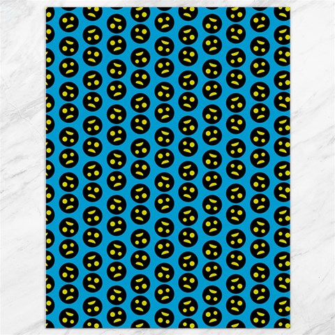 0059 Comic Head Bothered Smiley Pattern Canvas 36  x 48  from ArtsNow.com 35.26 x46.15  Canvas - 1